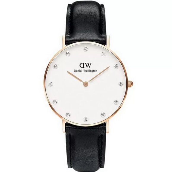 Daniel Wellington Women Leather Watch - Classy Sheffield Rose Gold - Picture 6 of 6